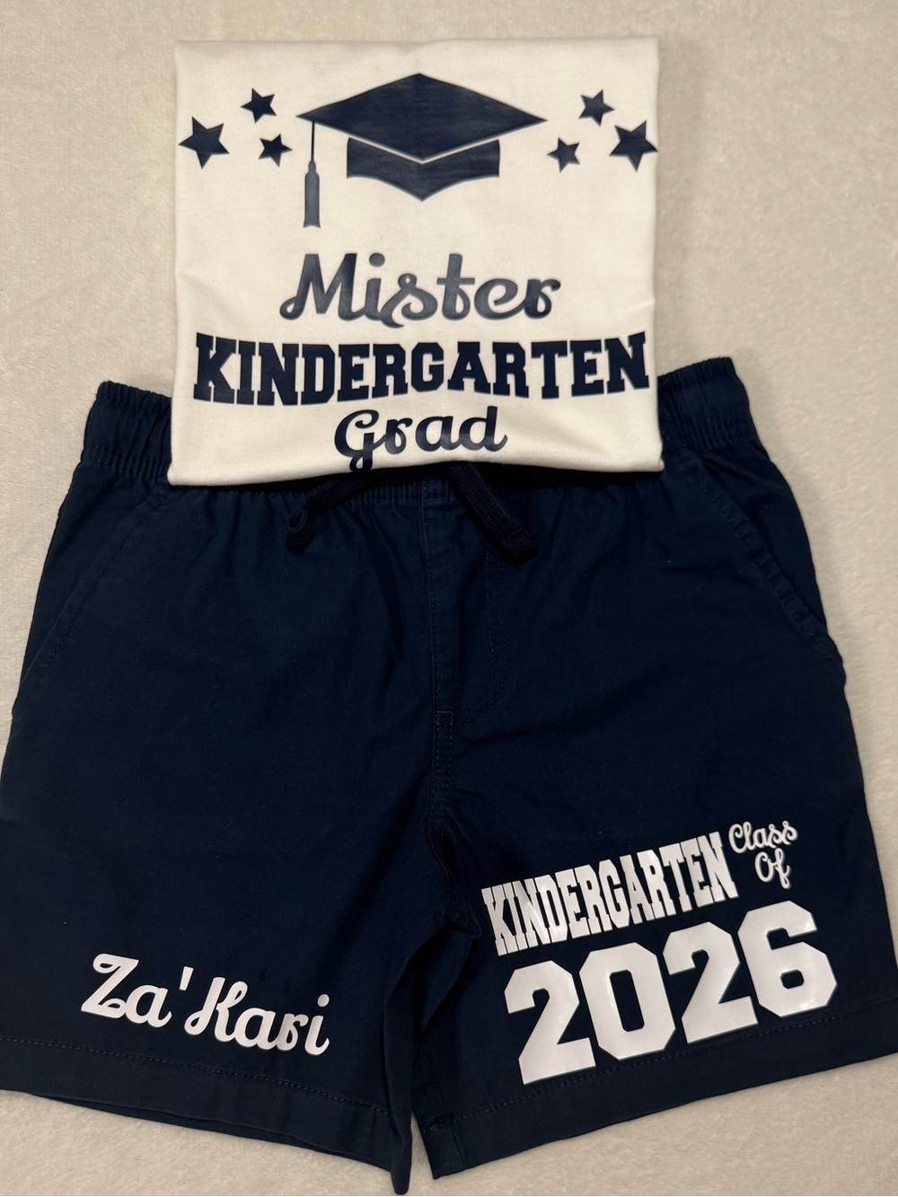 2026 Graduation Outfit (Shorts & Tee)